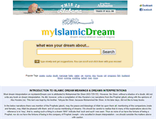 Tablet Screenshot of myislamicdream.com